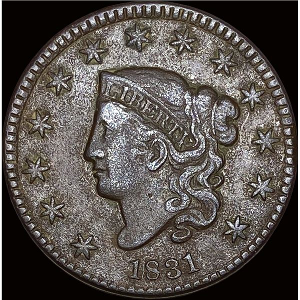 1831 Coronet Head Large Cent NEARLY UNCIRCULATED