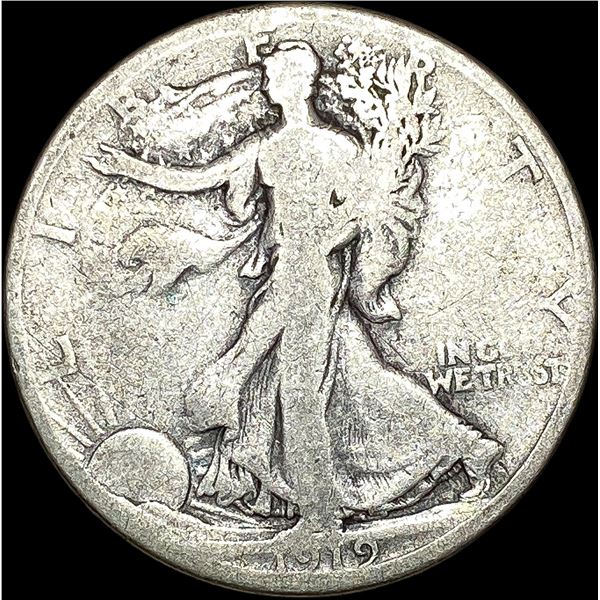 1919-S Walking Liberty Half Dollar NICELY CIRCULATED