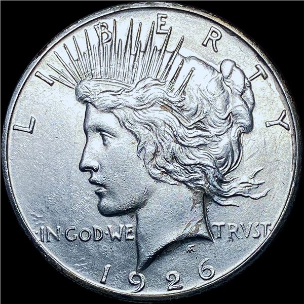 1926-S Silver Peace Dollar CHOICE AU