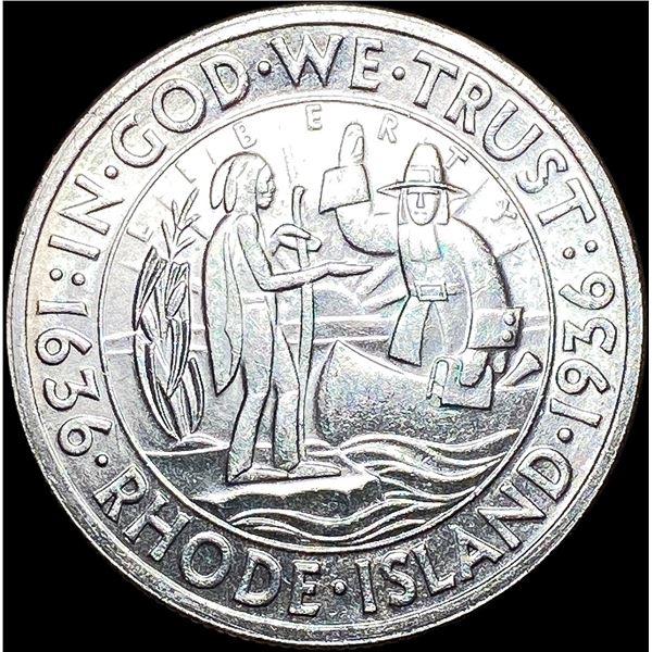 1936 Silver Rhode Island Half Dollar UNCIRCULATED