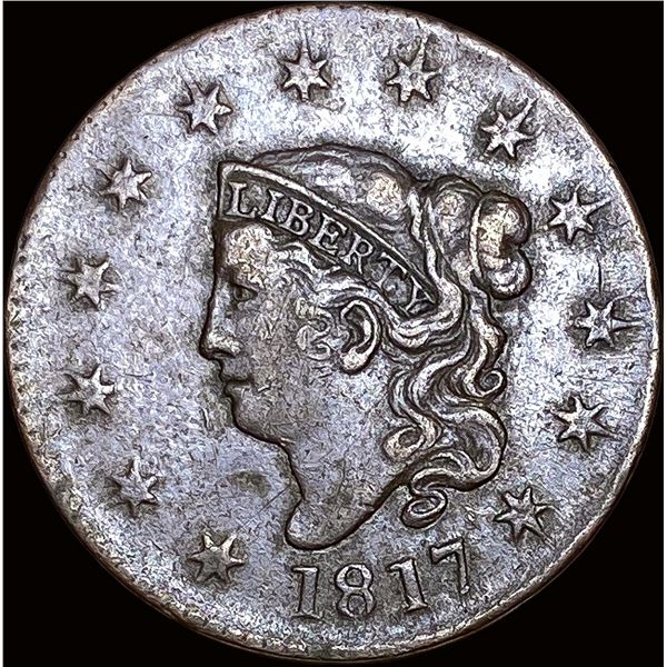 1817 Coronet Head Large Cent NEARLY UNCIRCULATED