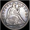Image 1 : 1847 Silver Seated Liberty Dollar CLOSELY UNCIRCULATED