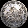 Image 2 : 1847 Silver Seated Liberty Dollar CLOSELY UNCIRCULATED
