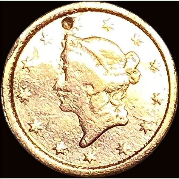 1852 Gold $1 Liberty Head Type 1 HIGH GRADE