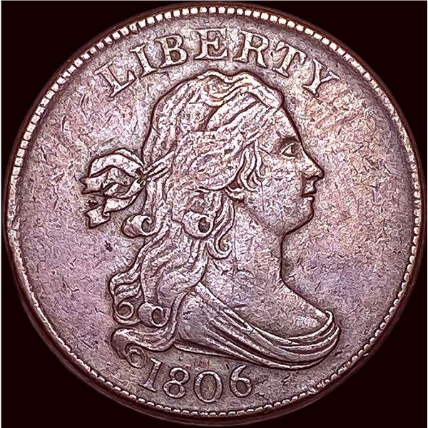 1806 Draped Bust Half Cent CLOSELY UNCIRCULATED