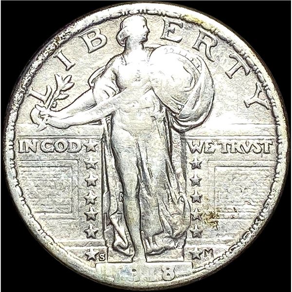 1918-S Standing Liberty Quarter NEARLY UNCIRCULATED