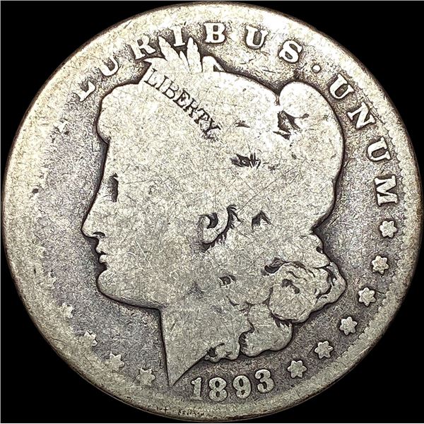 1893-CC Silver Morgan Dollar NICELY CIRCULATED