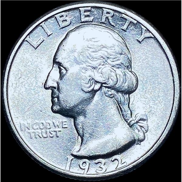 1932 Silver Washington Quarter CHOICE AU