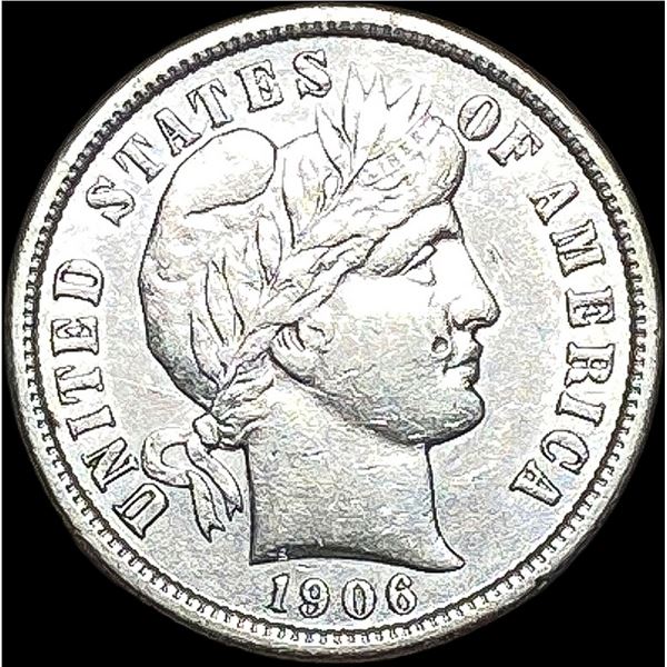 1906 Silver Barber Dime CLOSELY UNCIRCULATED