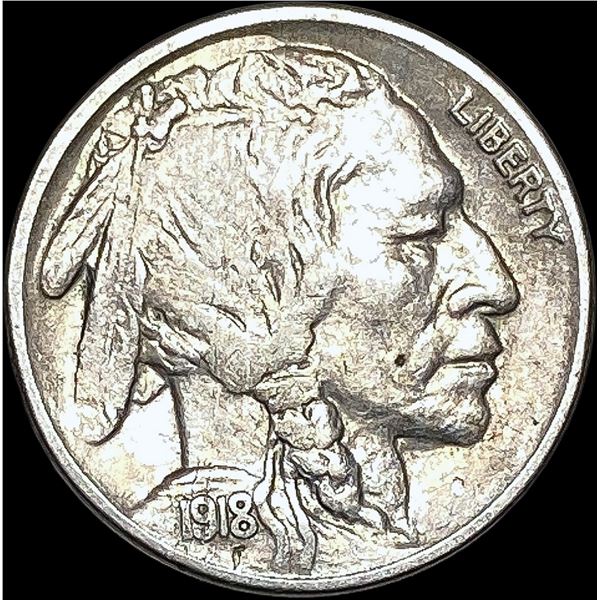 1918-S Buffalo Nickel NEARLY UNCIRCULATED