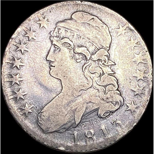 1813 Capped Bust Half Dollar NEARLY UNCIRCULATED