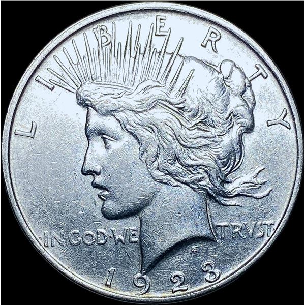 1923-D Silver Peace Dollar CHOICE AU