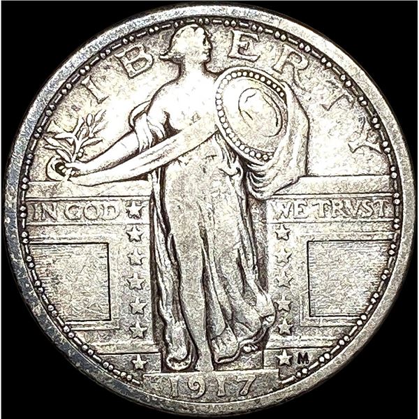 1917 Type 1 Standing Liberty Quarter LIGHTLY CIRCULATED