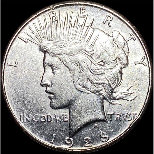 1928-S Silver Peace Dollar CLOSELY UNCIRCULATED