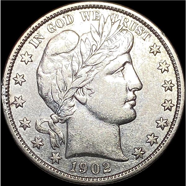 1902 Barber Half Dollar CLOSELY UNCIRCULATED