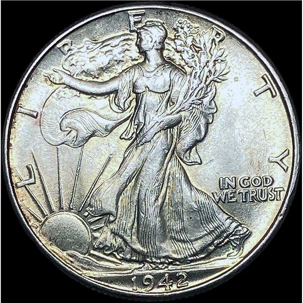 1942 Walking Liberty Half Dollar CHOICE BU