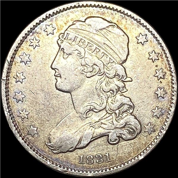 1831 Capped Bust Silver Quarter NEARLY UNCIRCULATED