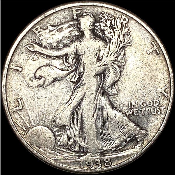 1938-D Walking Liberty Half Dollar LIGHTLY CIRCULATED