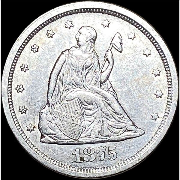 1875-S Silver Twenty Cents CLOSELY UNCIRCULATED