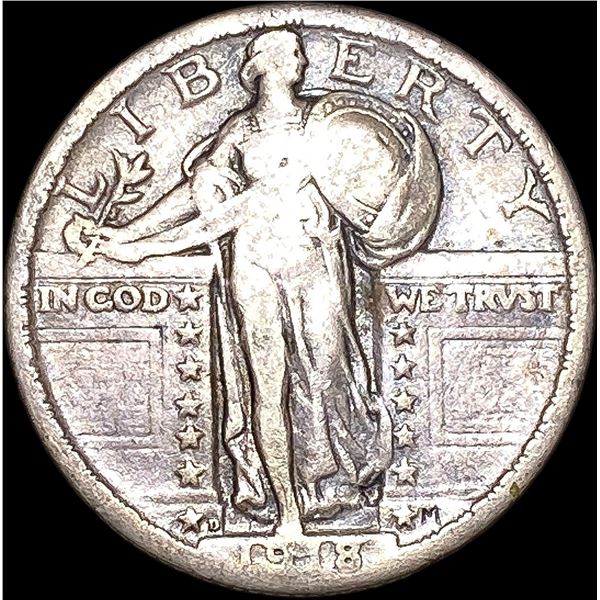 1918-D Standing Liberty Quarter LIGHTLY CIRCULATED