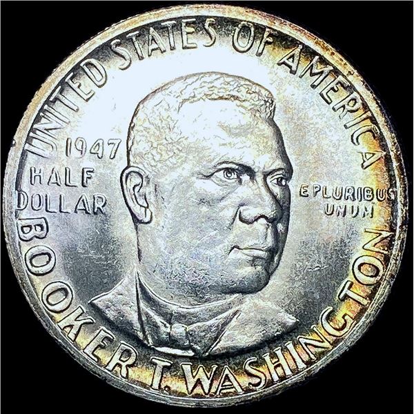1947-S Booker T. Washington Half Dollar CHOICE BU