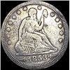 Image 1 : 1853 Arrows/Rays Seated Liberty Quarter LIGHTLY CIRCULATED