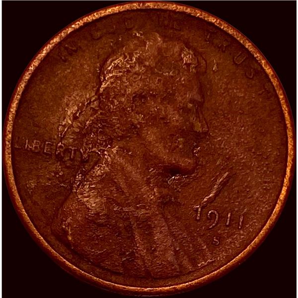 1911-S Lincoln Wheat Cent HIGH GRADE