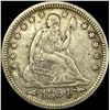 Image 1 : 1854 Arrows Seated Liberty Quarter NEARLY UNCIRCULATED