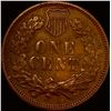 Image 2 : 1873 Bronze Indian Head Cent NEARLY UNCIRCULATED