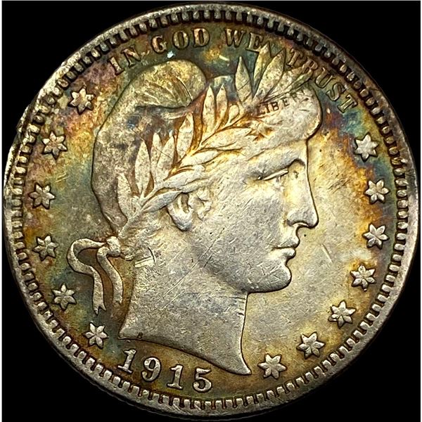 1915-S Silver Barber Quarter NEARLY UNCIRCULATED