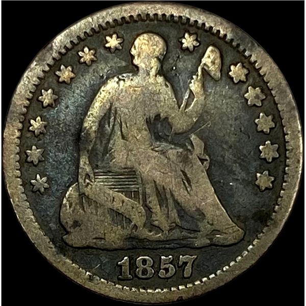 1857-O Seated Liberty Half Dime NICELY CIRCULATED