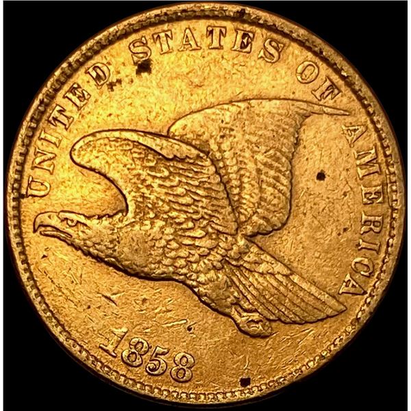 1858 Flying Eagle Cent NEARLY UNCIRCULATED