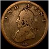 Image 2 : Washington Double-Head Cent Token NICELY CIRCULATED