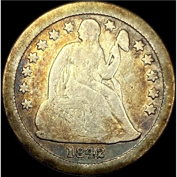 1842-O Seated Liberty Dime NICELY CIRCULATED