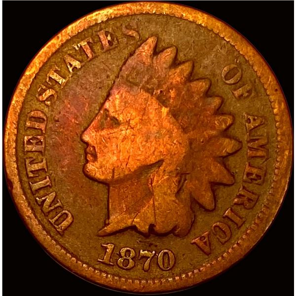 1870 Indian Head Cent NICELY CIRCULATED