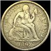 Image 1 : 1867-S Silver Seated Liberty Dime LIGHTLY CIRCULATED