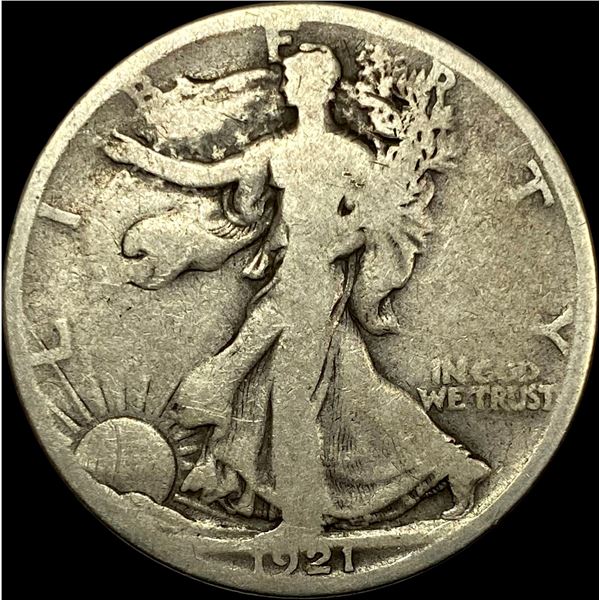 1921-S Walking Liberty Half Dollar NICELY CIRCULATED