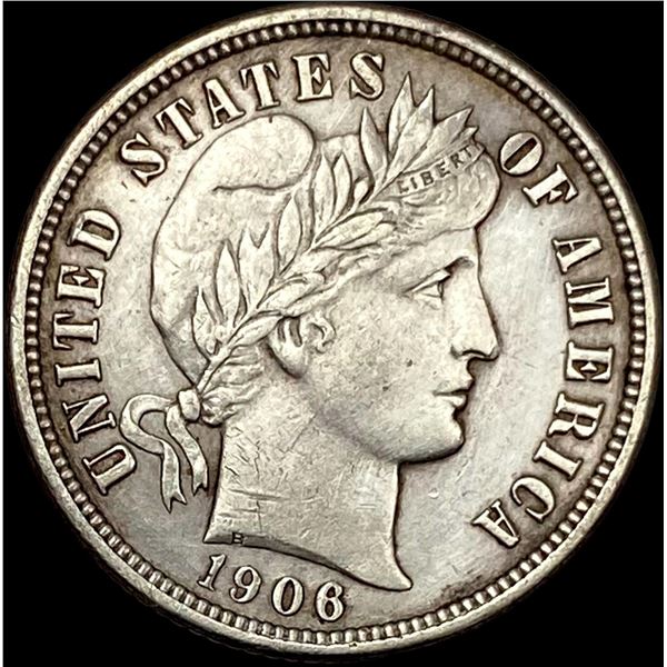 1906-O Silver Barber Dime CLOSELY UNCIRCULATED