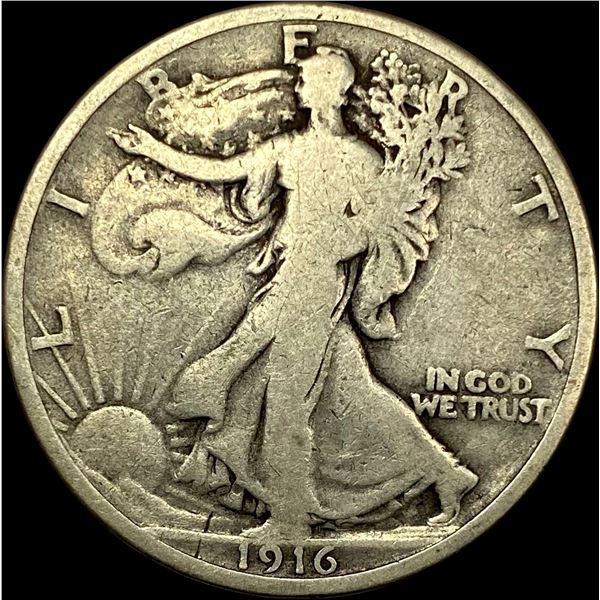 1916 Walking Liberty Half Dollar NICELY CIRCULATED