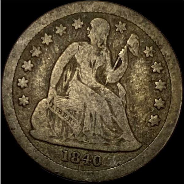 1840 Seated Liberty Dime NICELY CIRCULATED