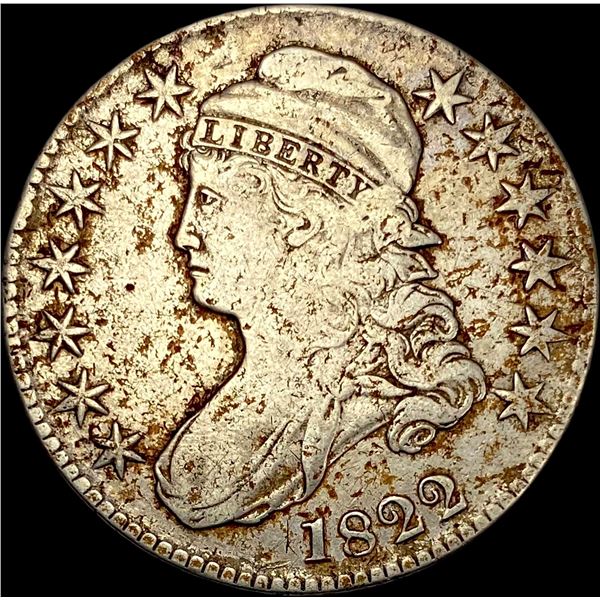1822 Capped Bust Half Dollar LIGHTLY CIRCULATED