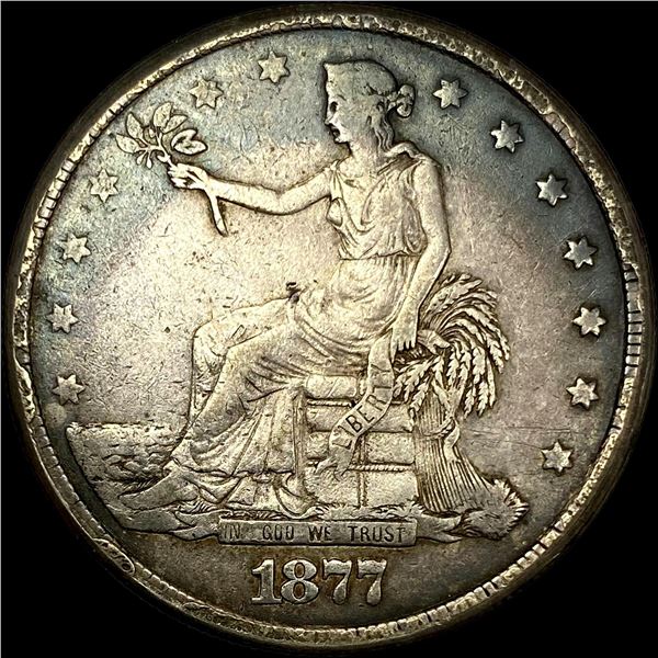 1877-S Silver Trade Dollar ABOUT UNCIRCULATED