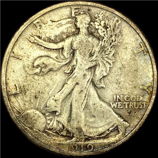 1919 Walking Liberty Half Dollar ABOUT UNCIRCULATED