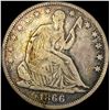 Image 1 : 1866 Seated Liberty Half Dollar NICELY CIRCULATED