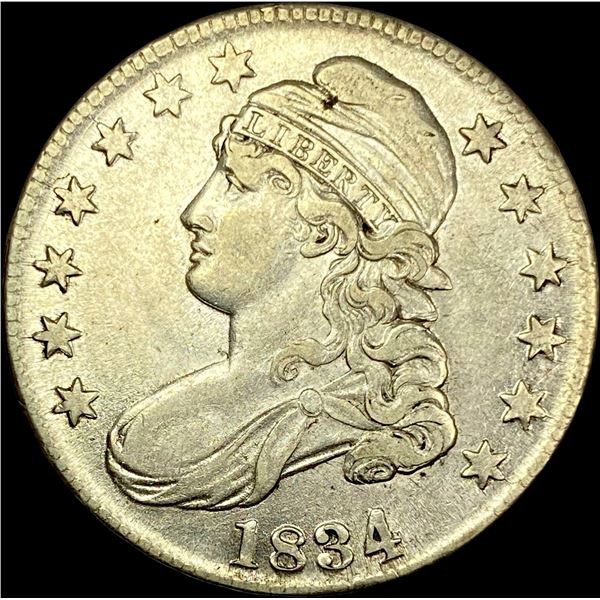 1834 Capped Bust Half Dollar CLOSELY UNCIRCULATED