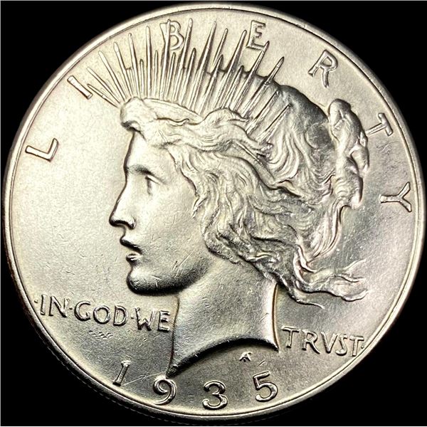 1935 Silver Peace Dollar CLOSELY UNCIRCULATED