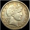 1909 Barber Silver Quarter NEARLY UNCIRCULATED
