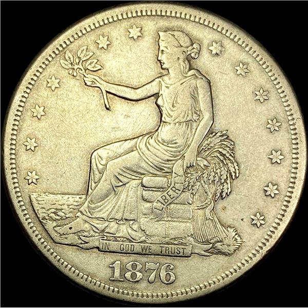 1876-S Silver Trade Dollar ABOUT UNCIRCULATED