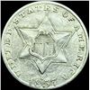 Image 1 : 1857 Silver Three-Cent Piece CHOICE AU