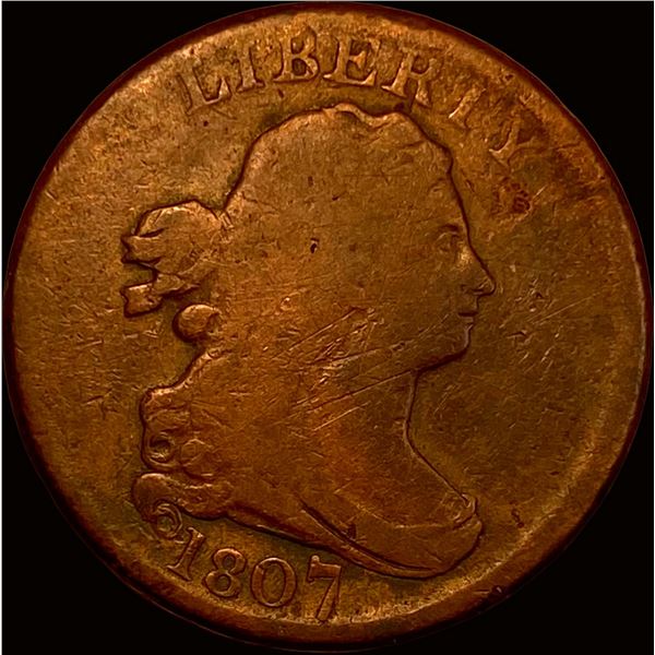 1807 Draped Bust Half Cent NICELY CIRCULATED